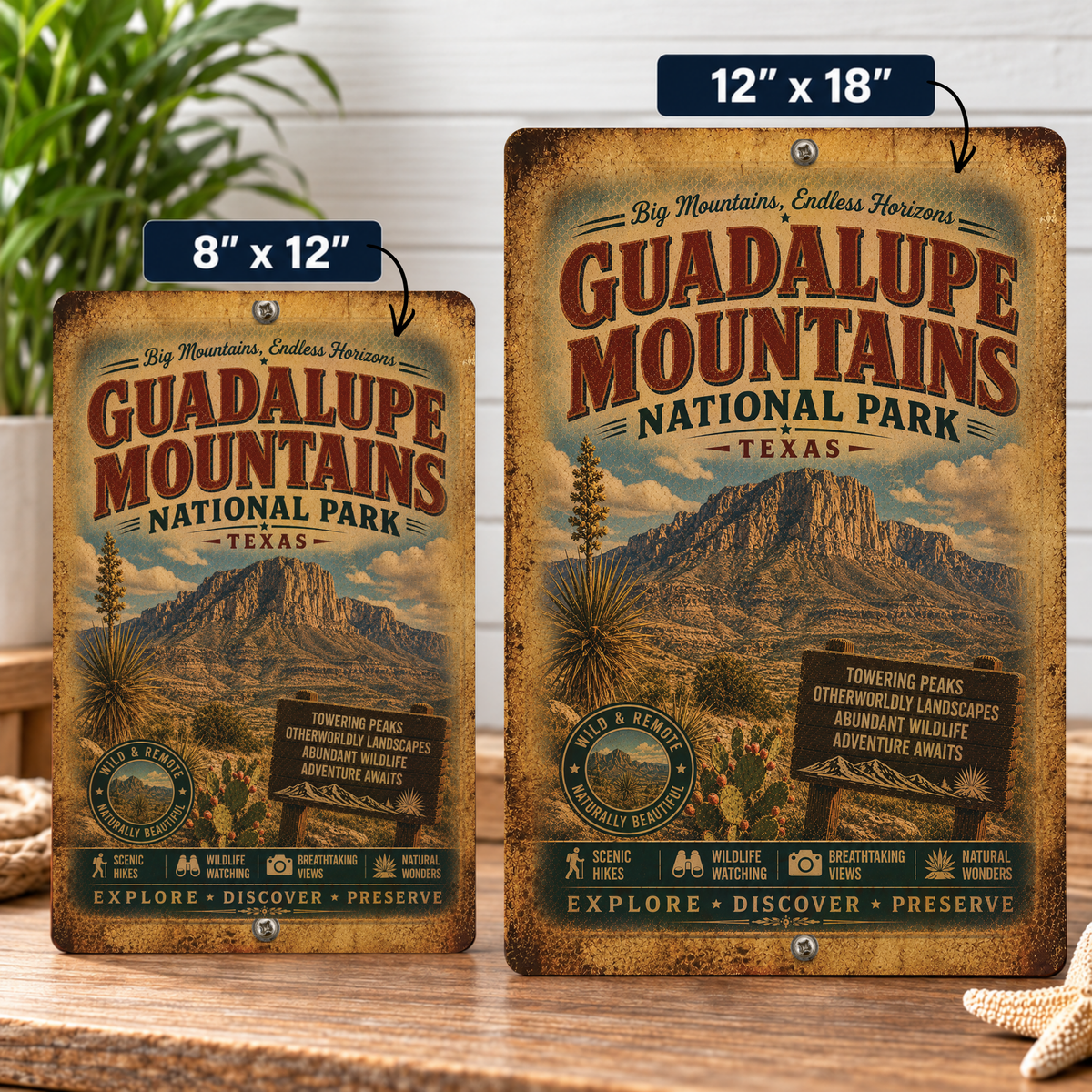 Guadalupe Mountains National Park Sign