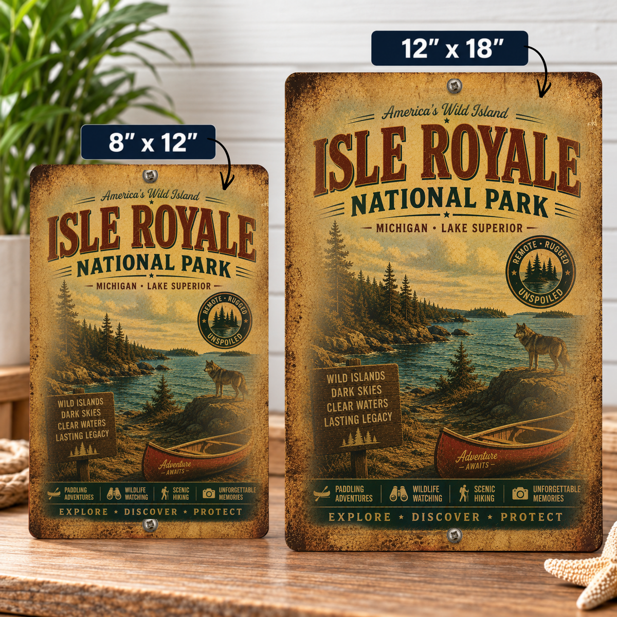 Isle Royale National Park Sign