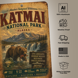 Katmai National Park Sign