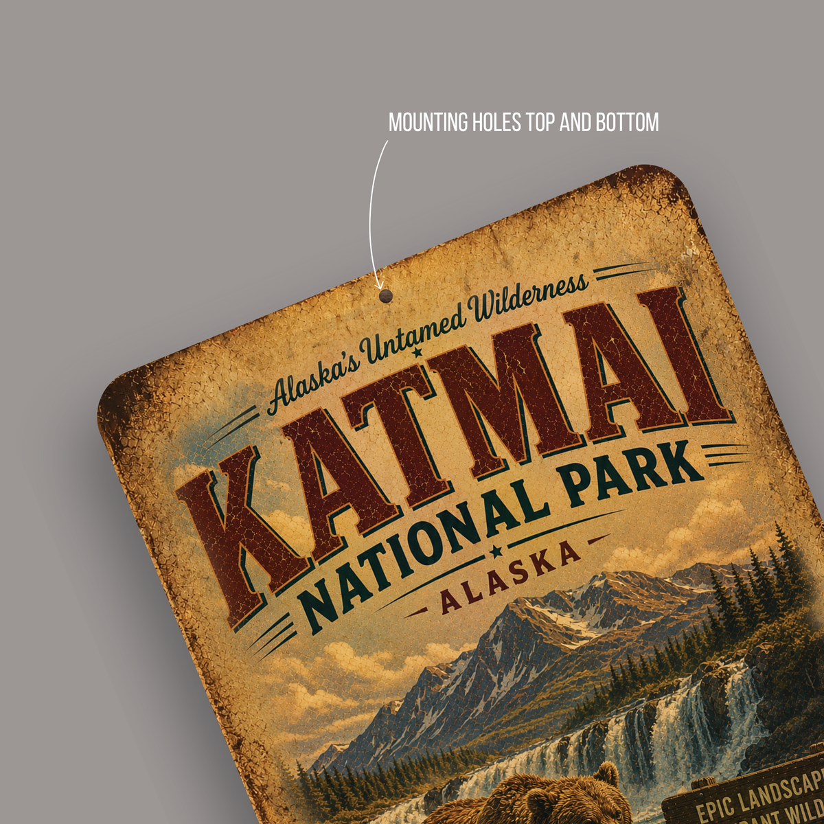 Katmai National Park Sign
