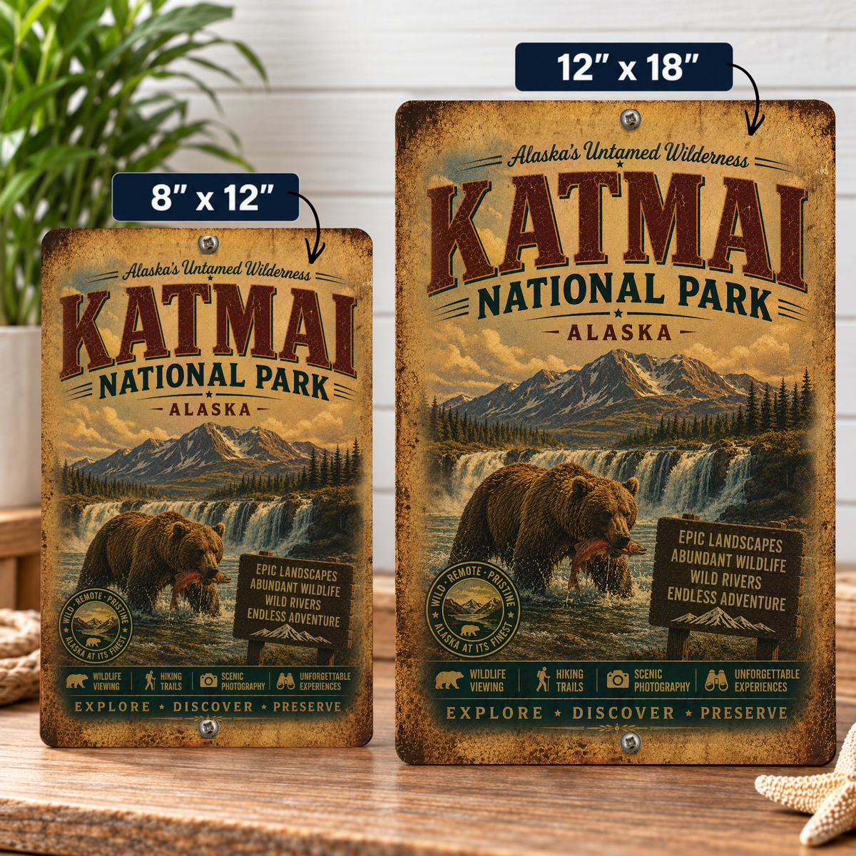 Katmai National Park Sign