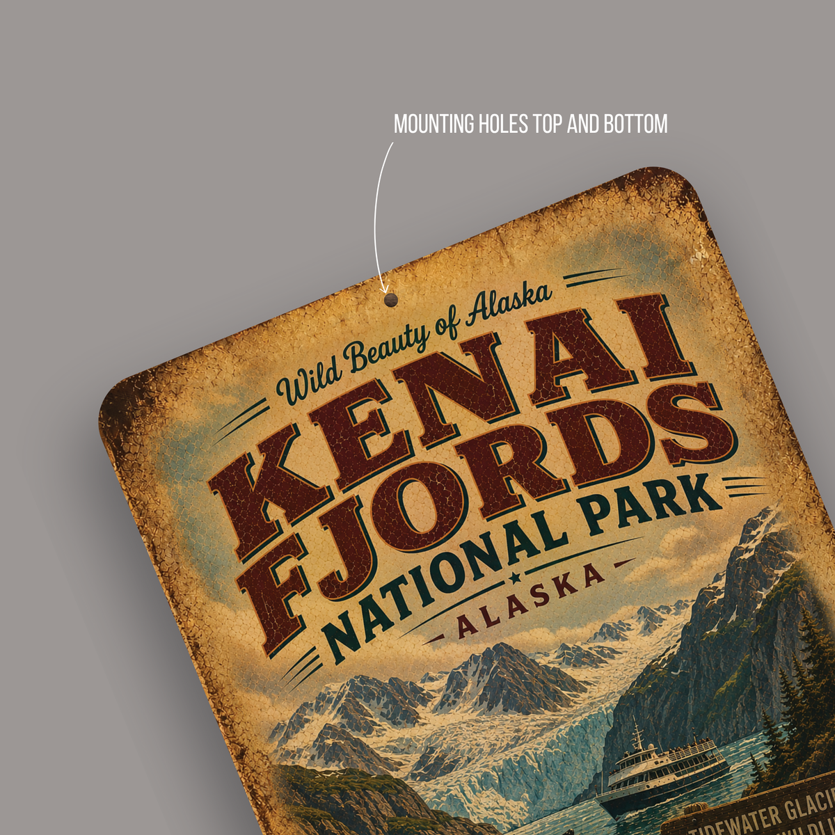 Kenai Fjords National Park Sign