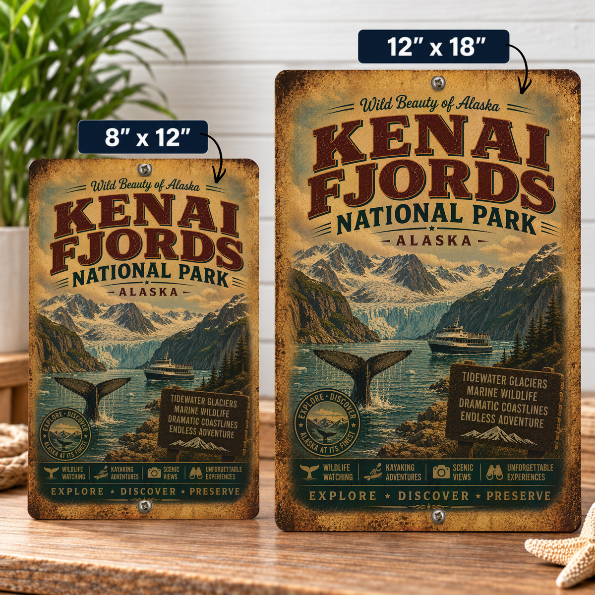 Kenai Fjords National Park Sign