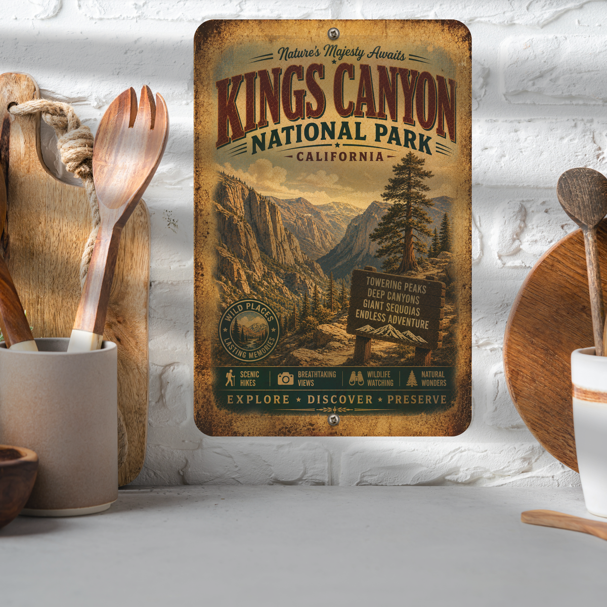 Kings Canyon National Park Sign