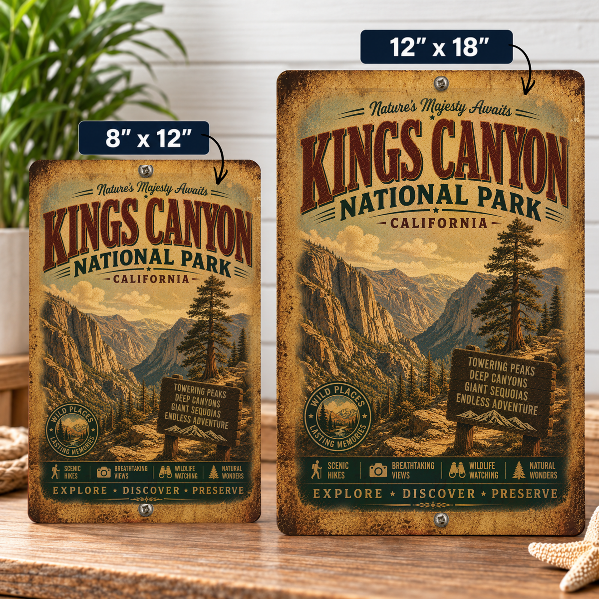 Kings Canyon National Park Sign
