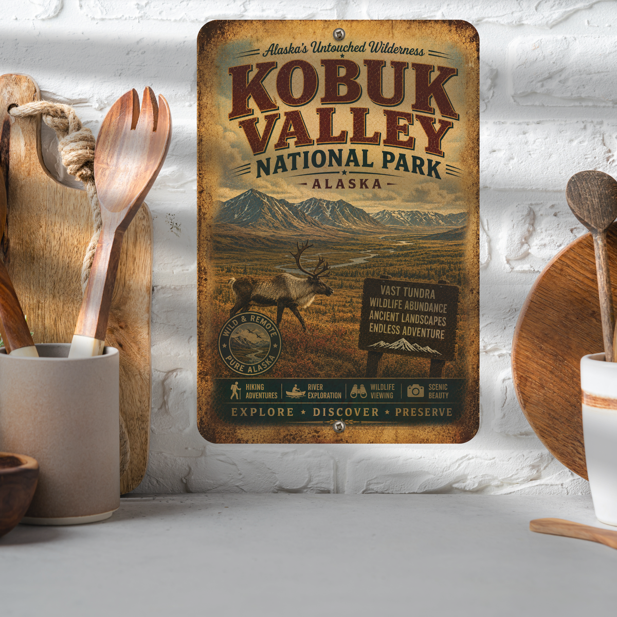 Kobuk Valley National Park Sign