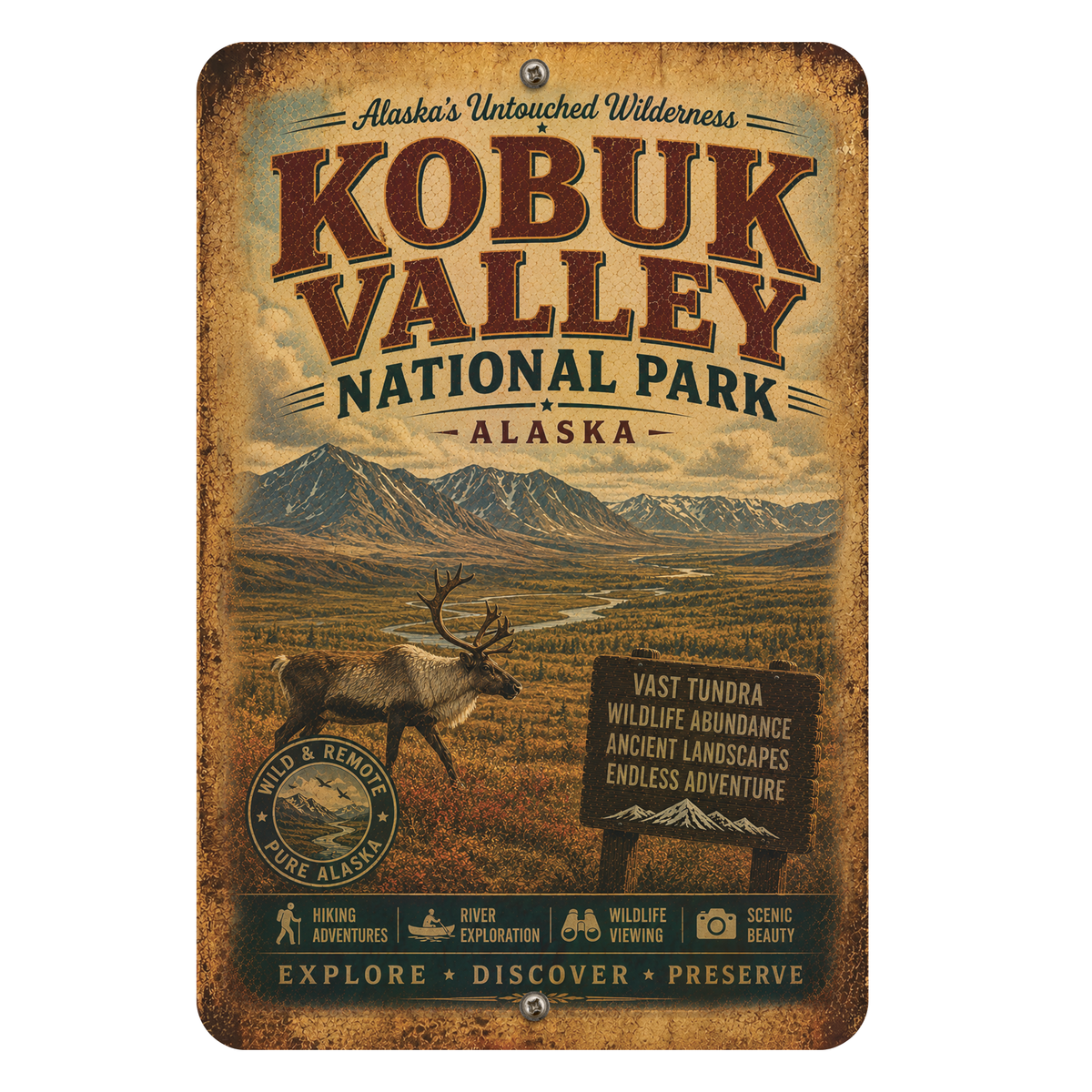 Kobuk Valley National Park Sign