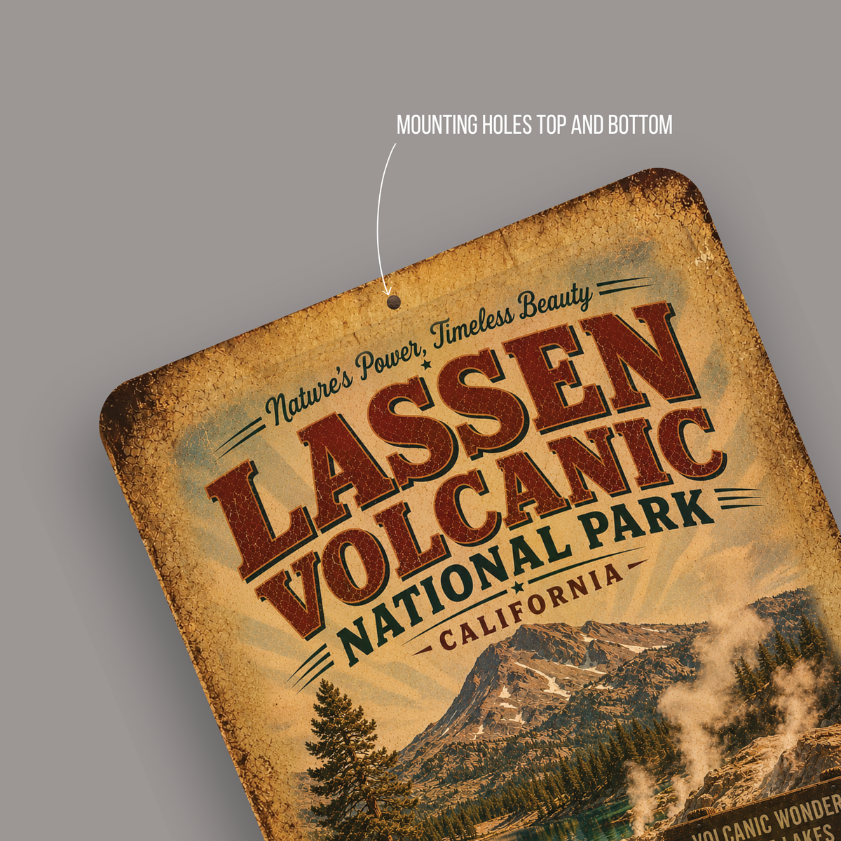 Lassen Volcanic National Park Sign