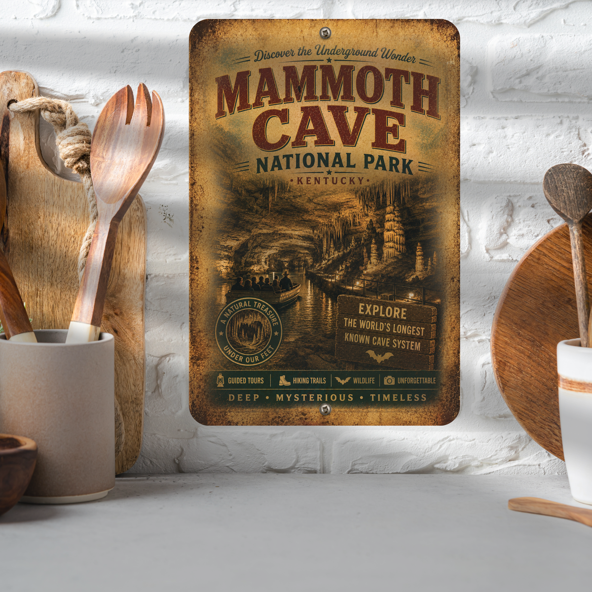 Mammoth Cave National Park Metal Sign