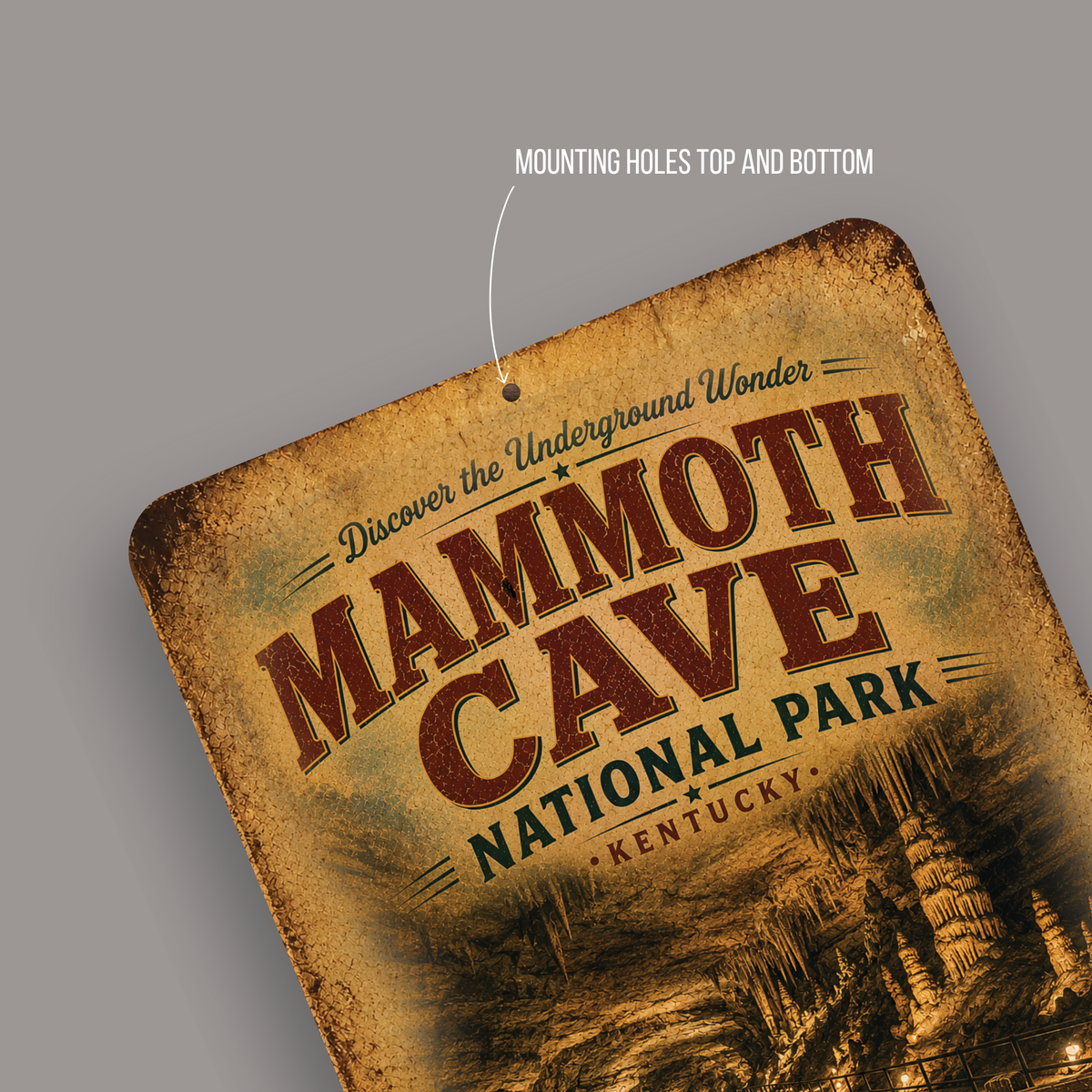 Mammoth Cave National Park Metal Sign