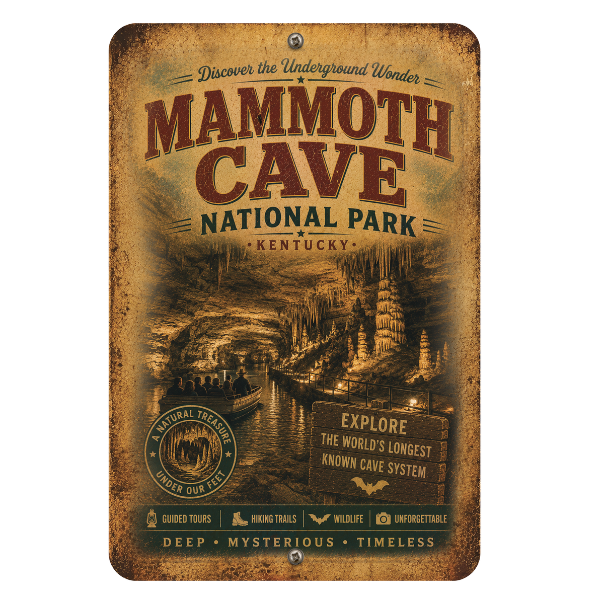 Mammoth Cave National Park Metal Sign