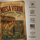 Mesa Verde National Park Metal Sign