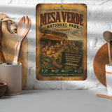 Mesa Verde National Park Metal Sign