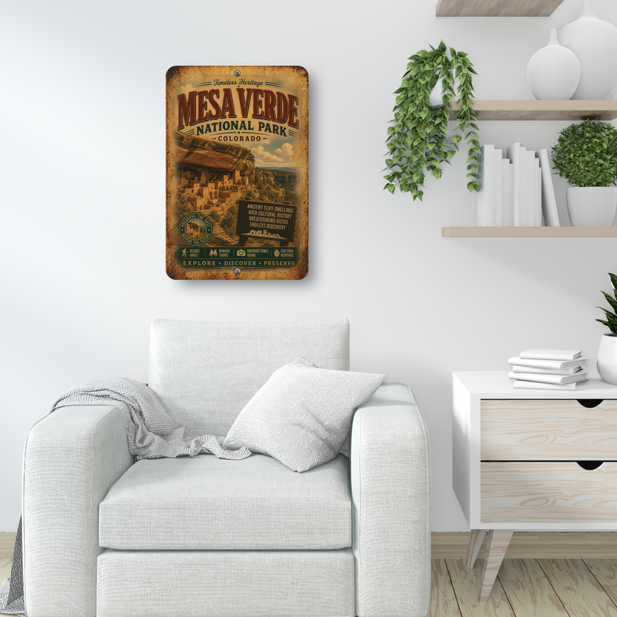 Mesa Verde National Park Metal Sign