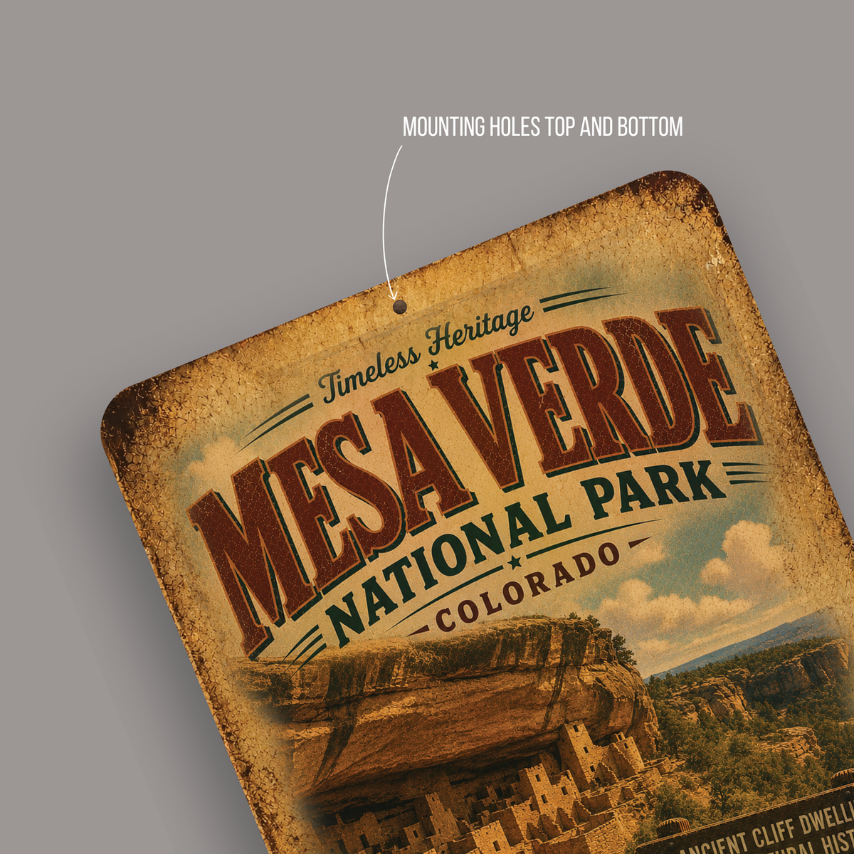 Mesa Verde National Park Metal Sign
