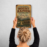Mount Rainier National Park Metal Sign