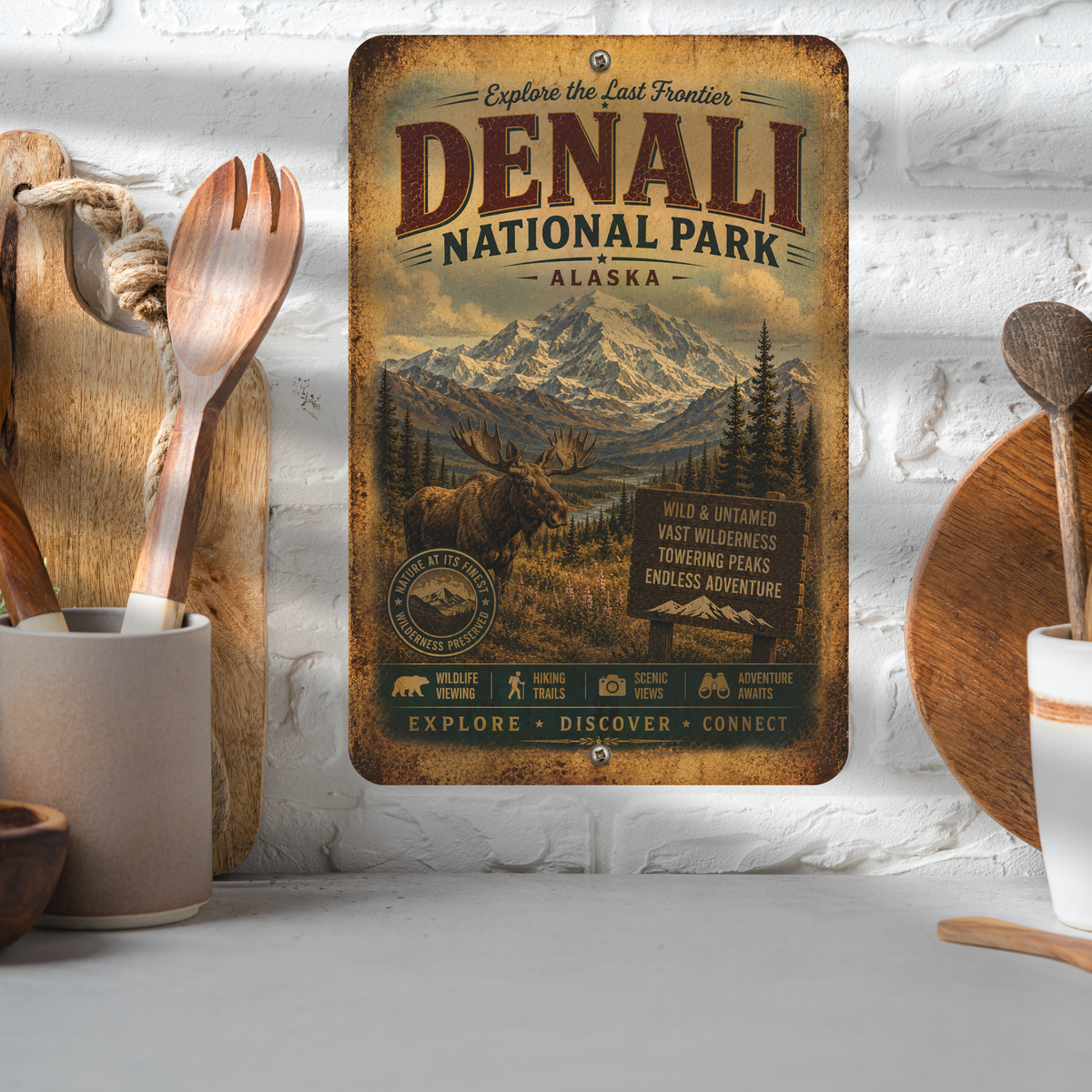 Denali National Park Sign