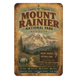 Mount Rainier National Park Metal Sign