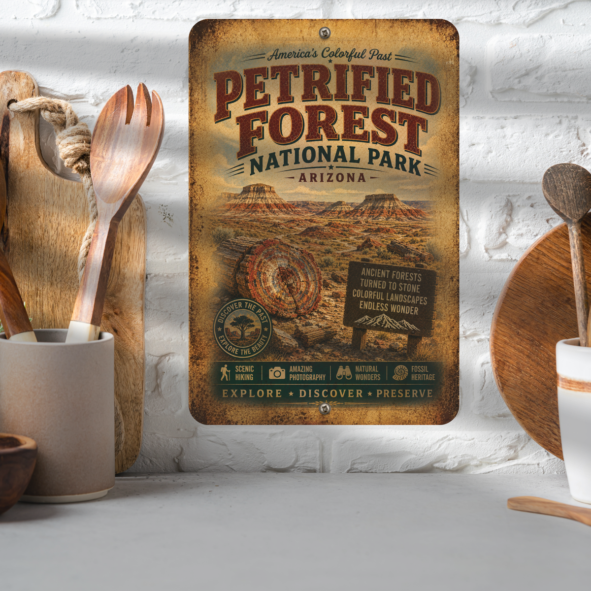 Petrified Forest Park Sign