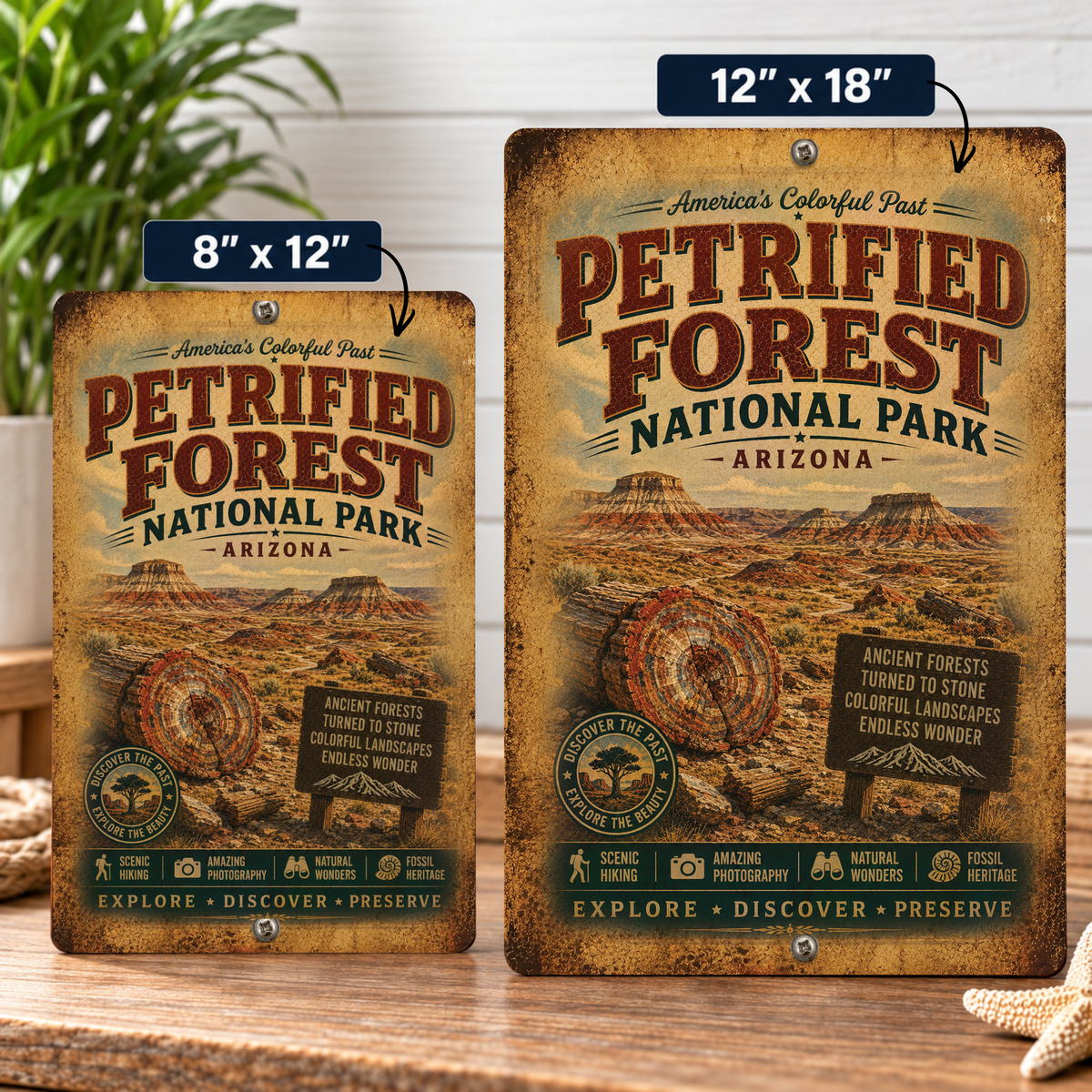 Petrified Forest Park Sign