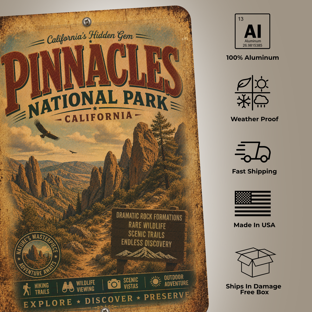 Pinnacles National Park Sign