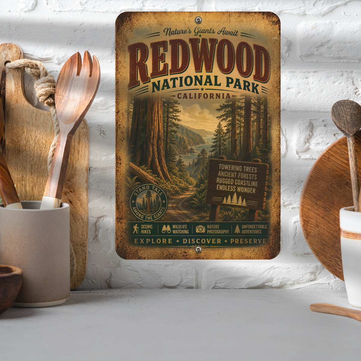 Redwood National Park Sign
