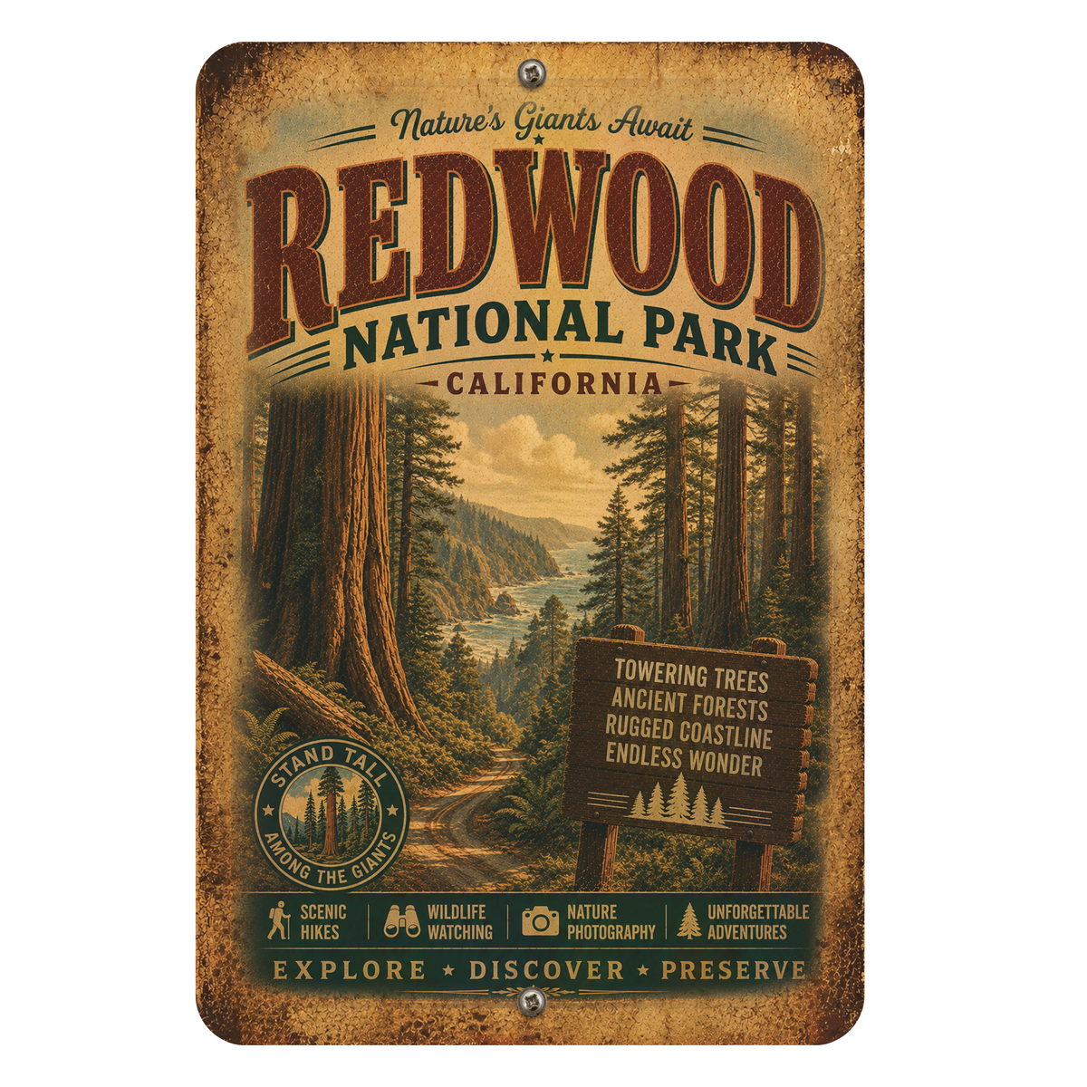 Redwood National Park Sign
