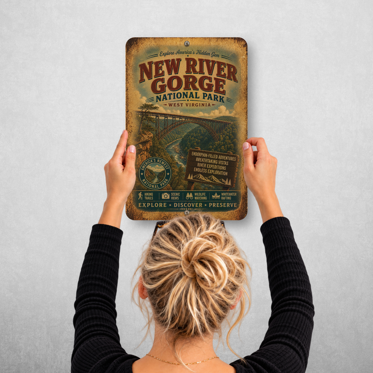 New River Gorge National Park Sign