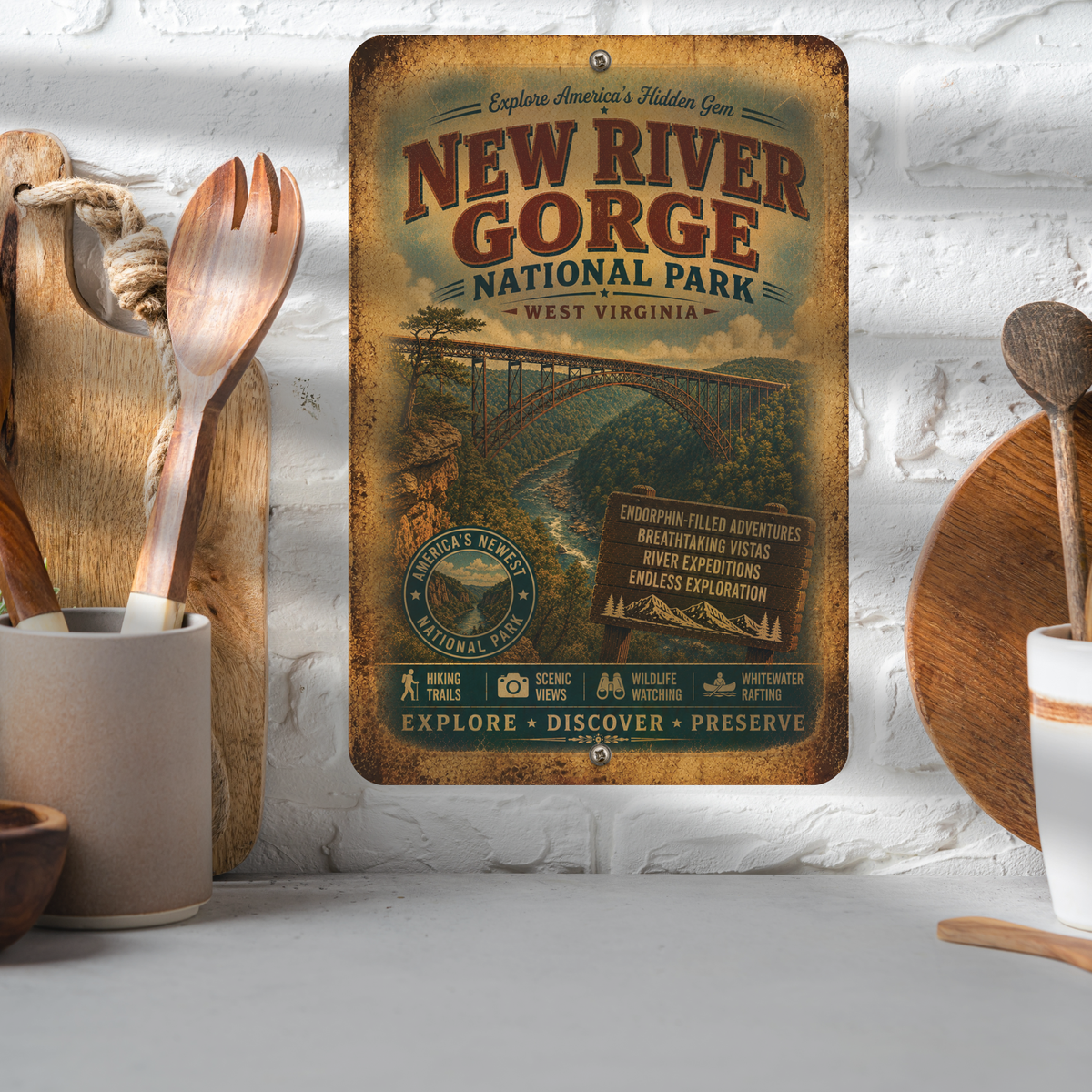 New River Gorge National Park Sign