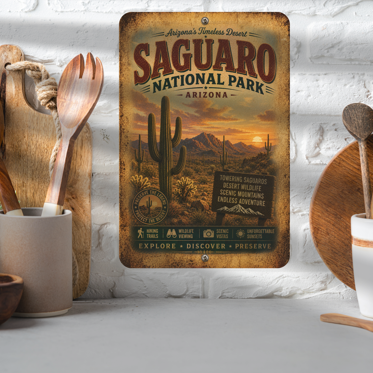 Saguaro National Park Sign