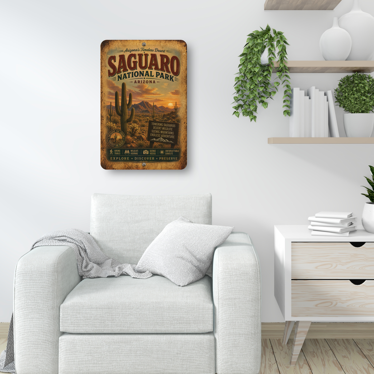 Saguaro National Park Sign