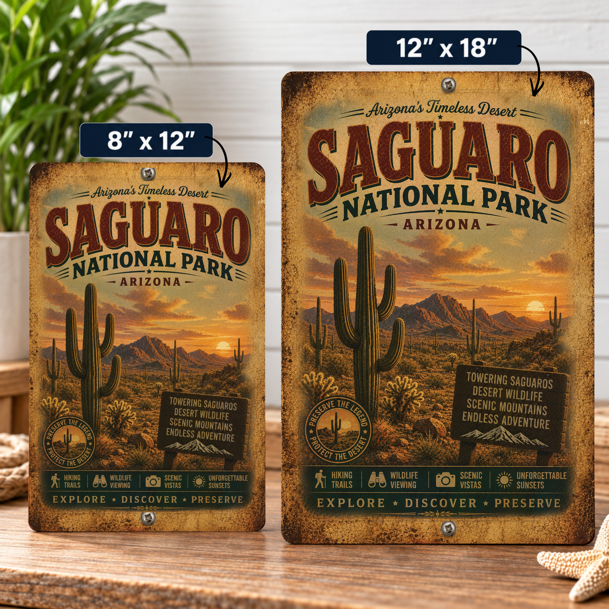 Saguaro National Park Sign
