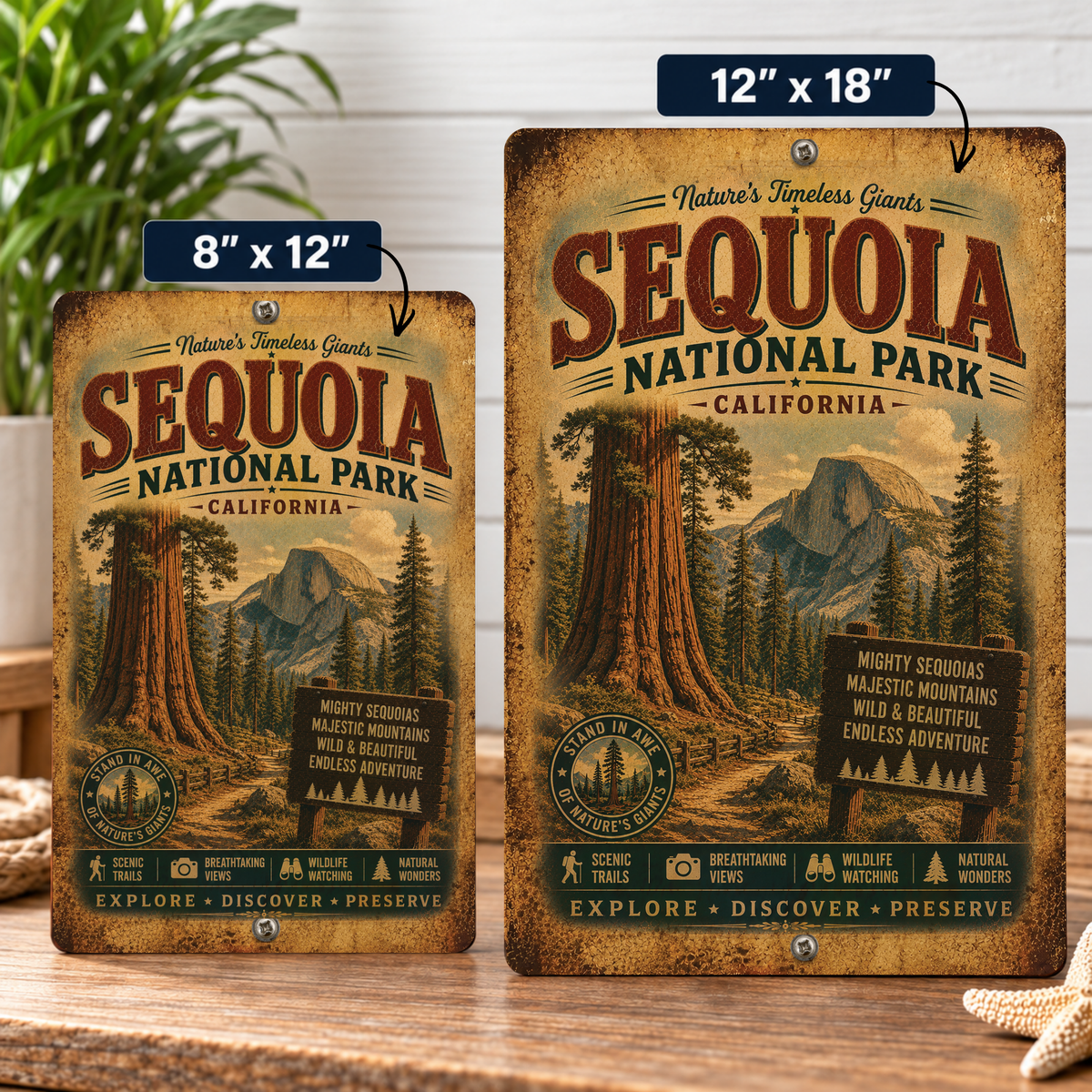Sequoia National Park Sign