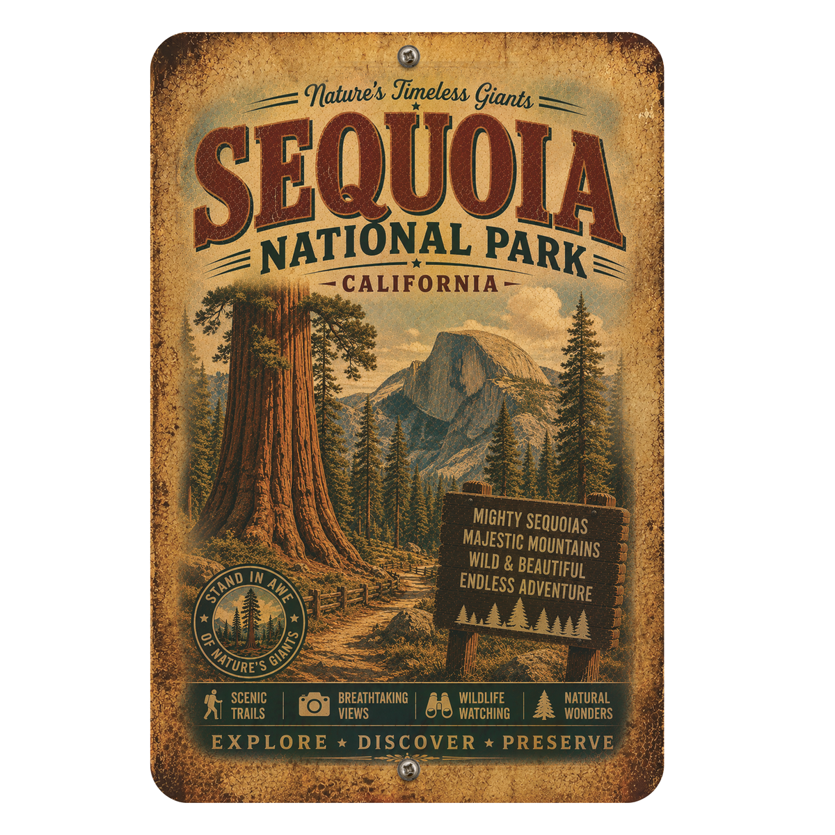 Sequoia National Park Sign