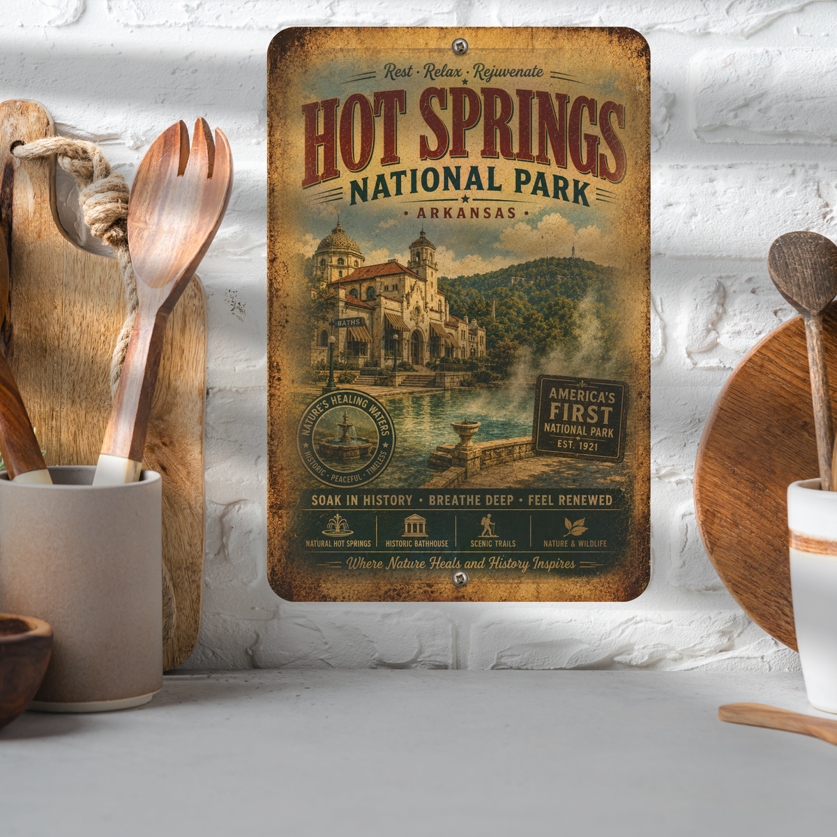 Hot Springs National Park Sign