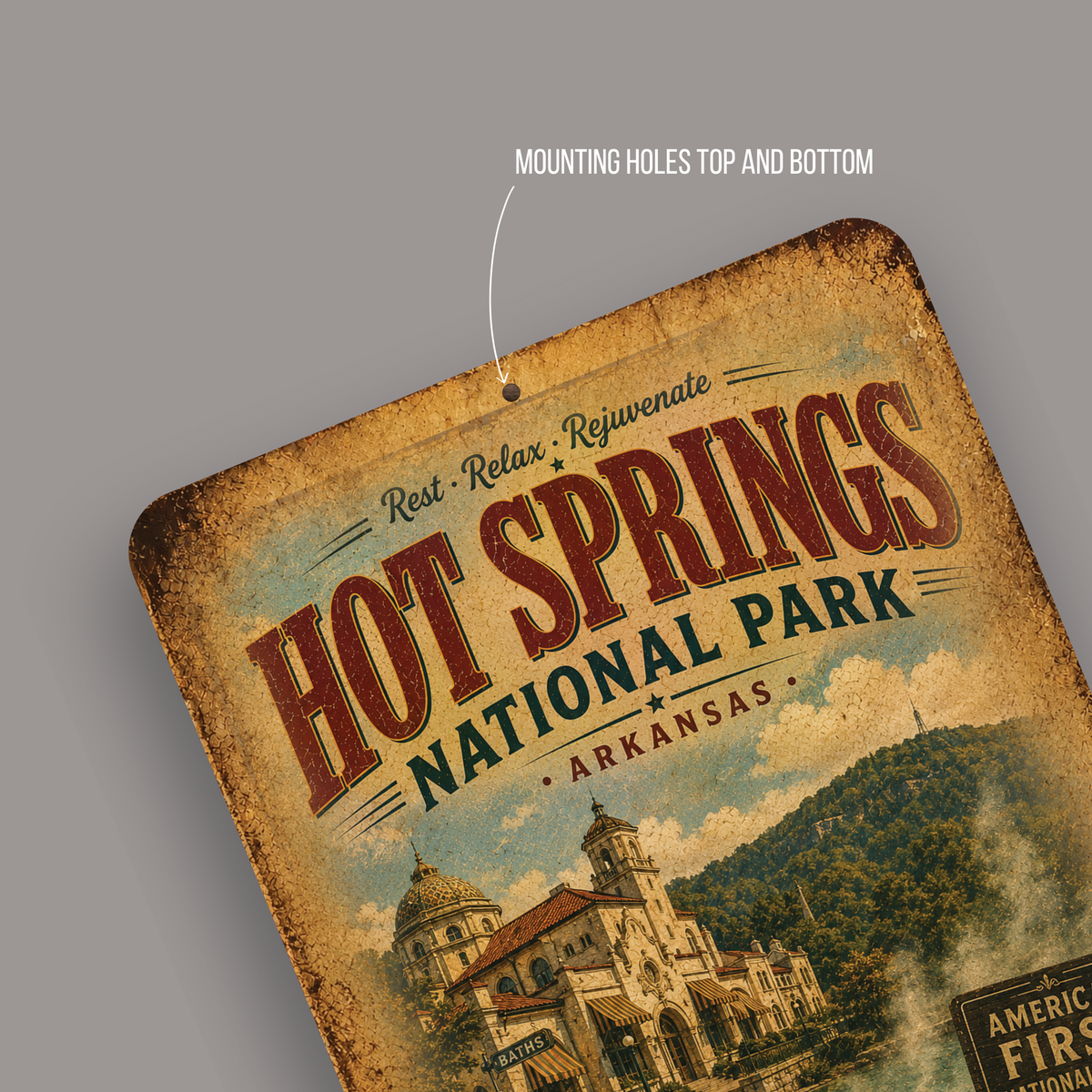 Hot Springs National Park Sign