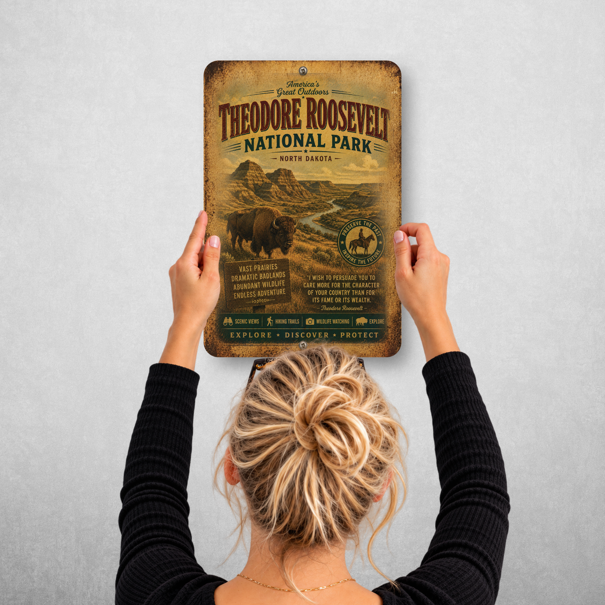Theodore Roosevelt National Park Sign