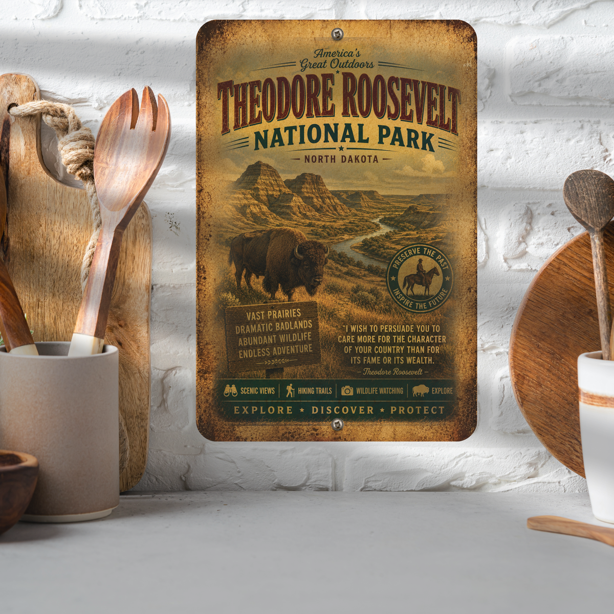 Theodore Roosevelt National Park Sign