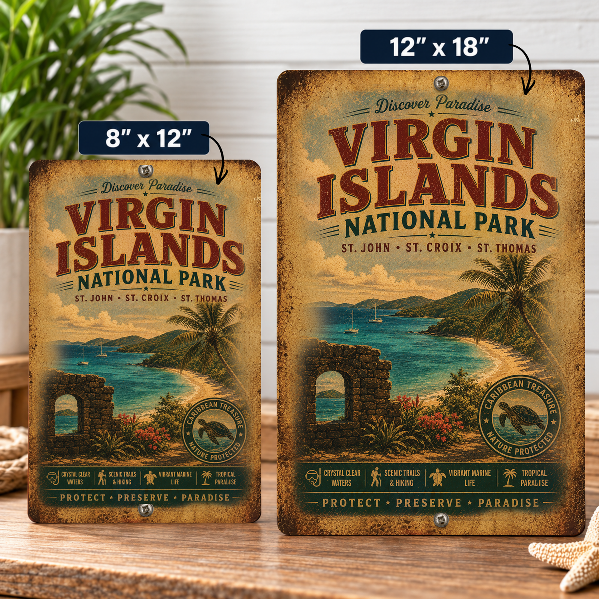 Virgin Islands National Park Sign