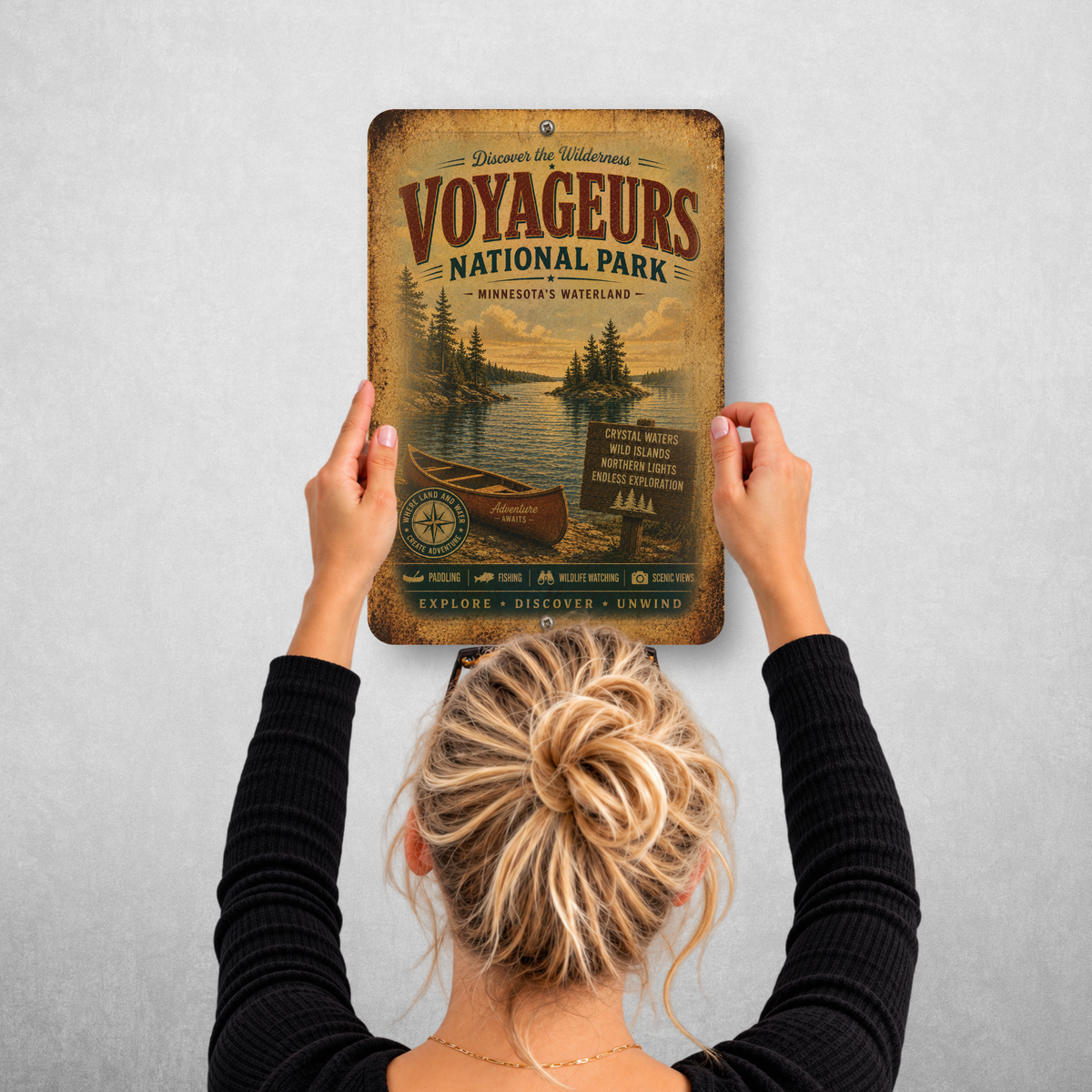 Voyageurs National Park Sign