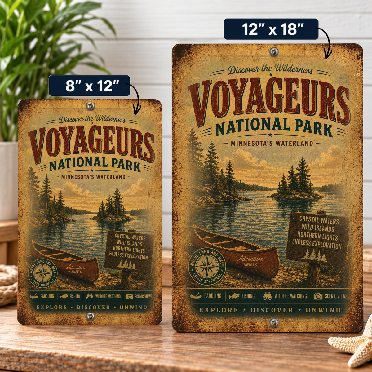 Voyageurs National Park Sign