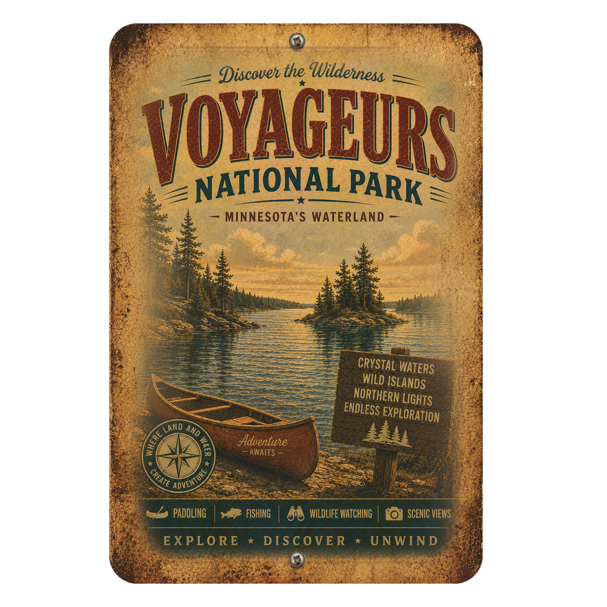 Voyageurs National Park Sign