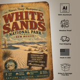 White Sands National Park Metal Sign