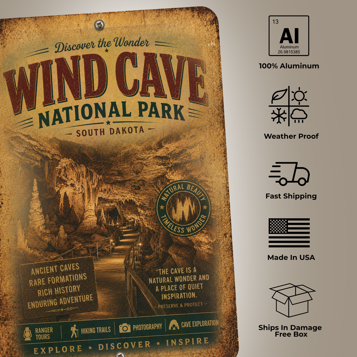 Wind Cave National Park Sign