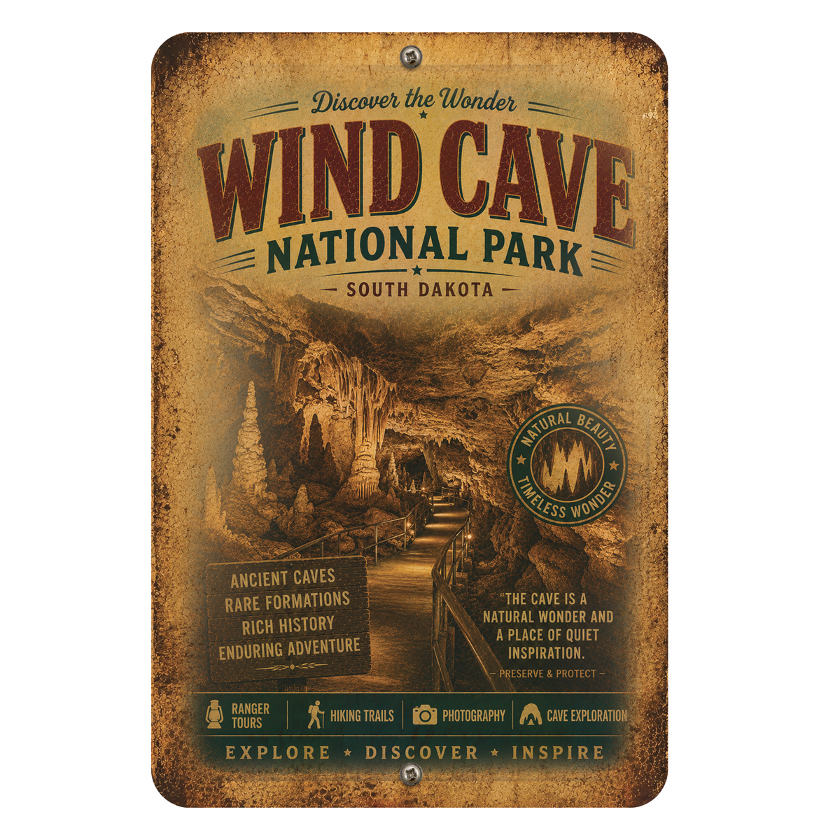 Wind Cave National Park Sign