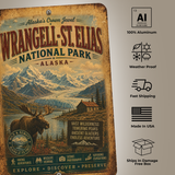 Wrangell-St. Elias National Park Sign