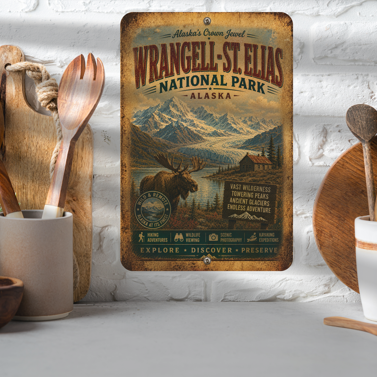 Wrangell-St. Elias National Park Sign
