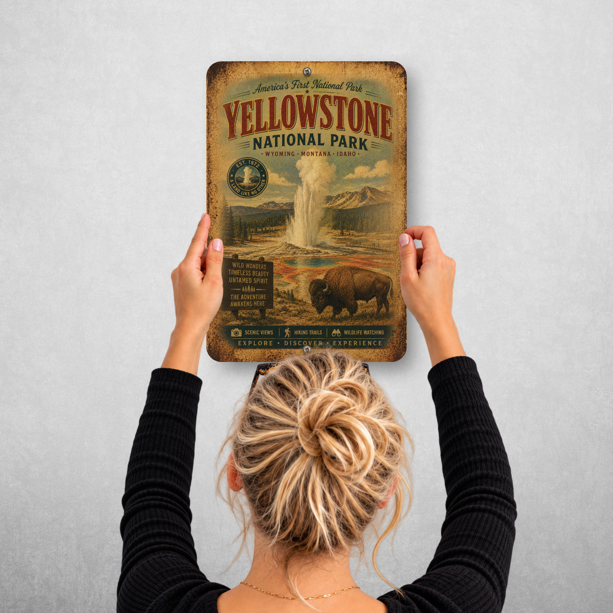 Yellowstone National Park Sign