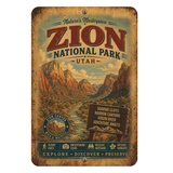Zion National Park Metal Sign