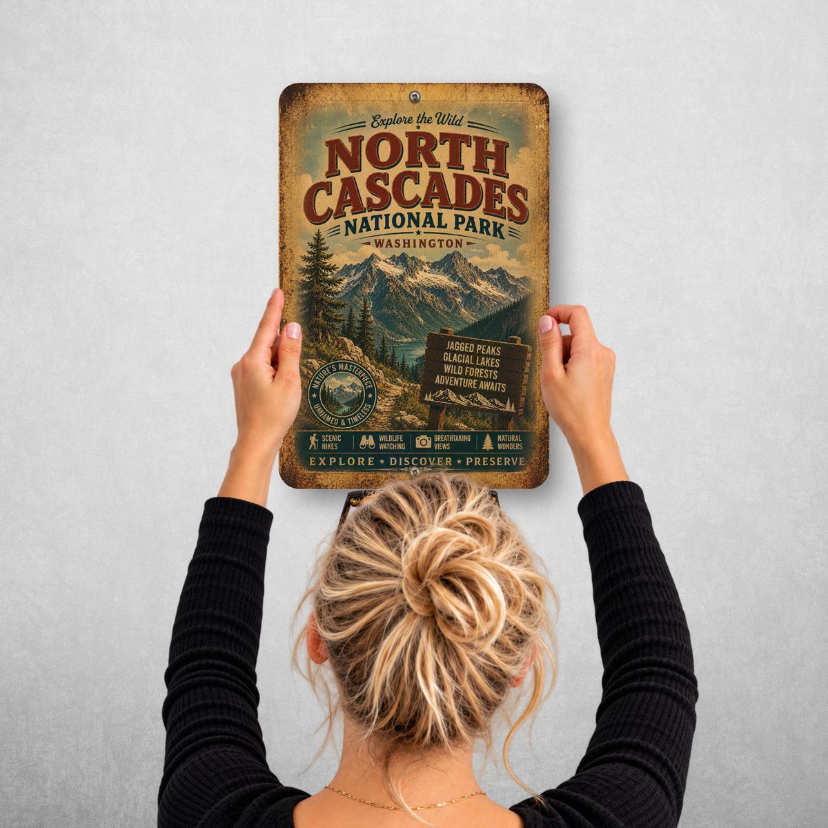 North Cascades National Park Sign